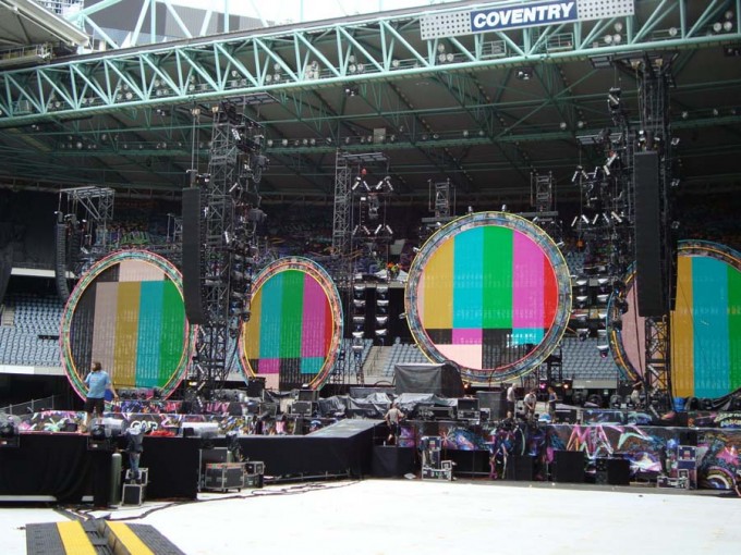 Coldplay Australian tour 2012